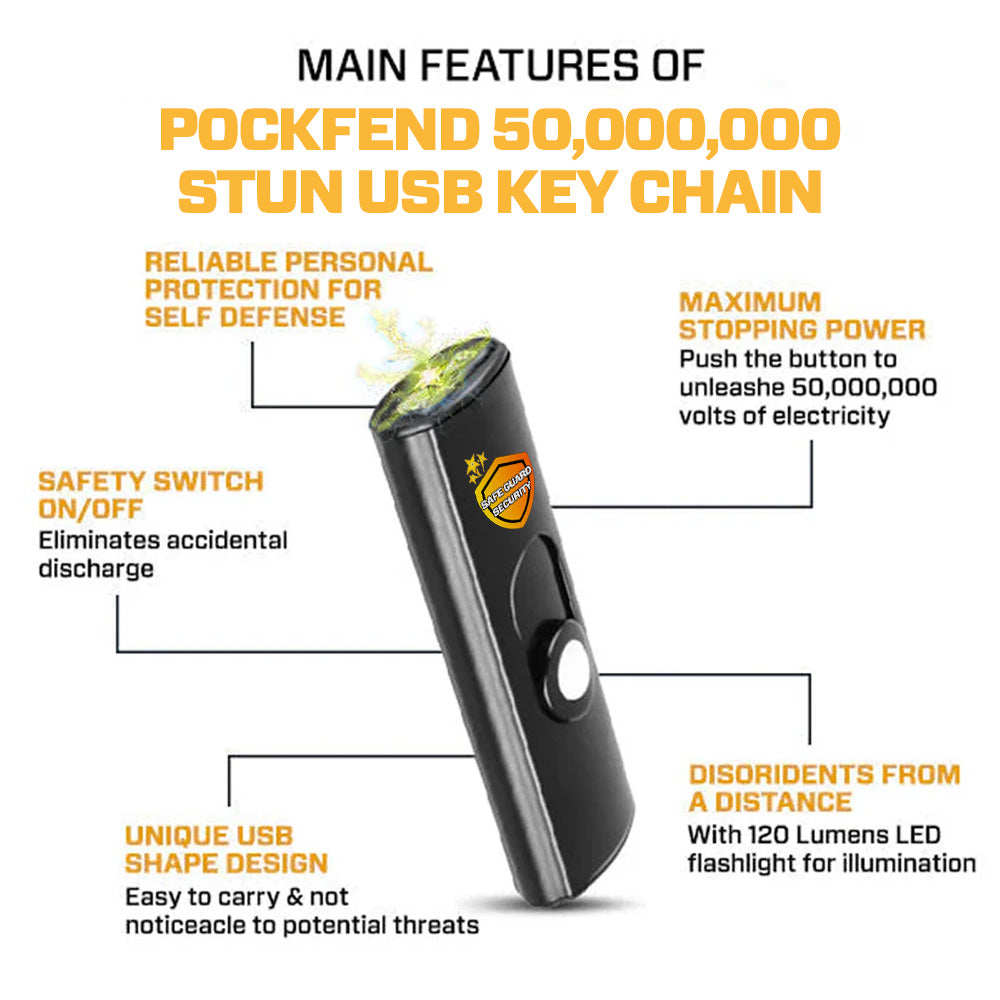 🚨2025 EXCLUSIVE SALE: 70% OFF⏳ STUNIX 50M Volt Stun USB Keychain⚡